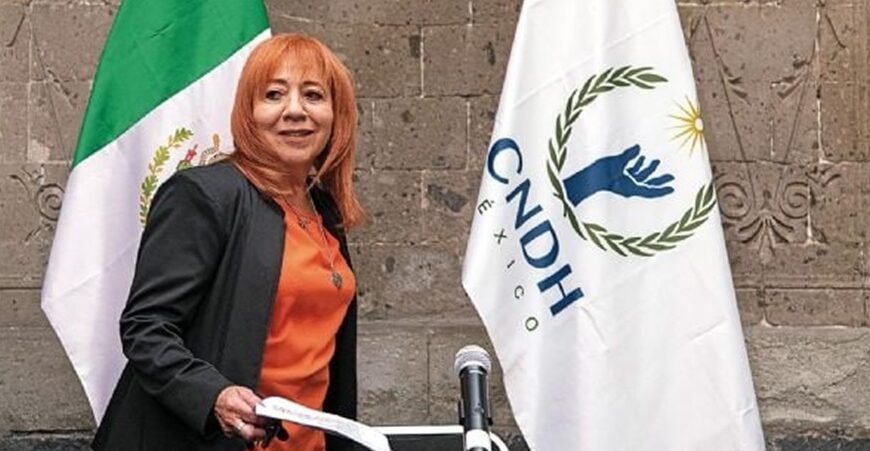 Bajo crítica gestión de la presidenta de la Comisión Nacional de Derechos Humanos en México ¿Aspirando?