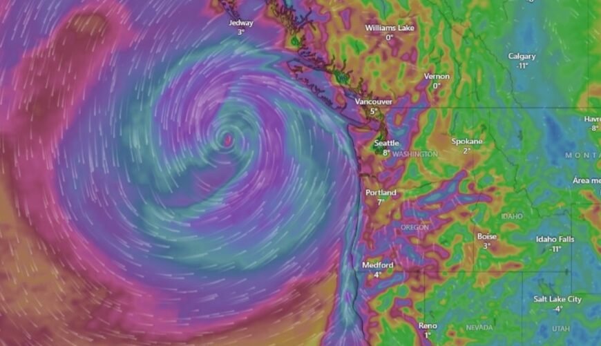 Ciclón bomba al noroeste de Estados Unidos dejó…