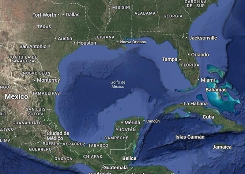 Google cambiará el nombre del golfo de México