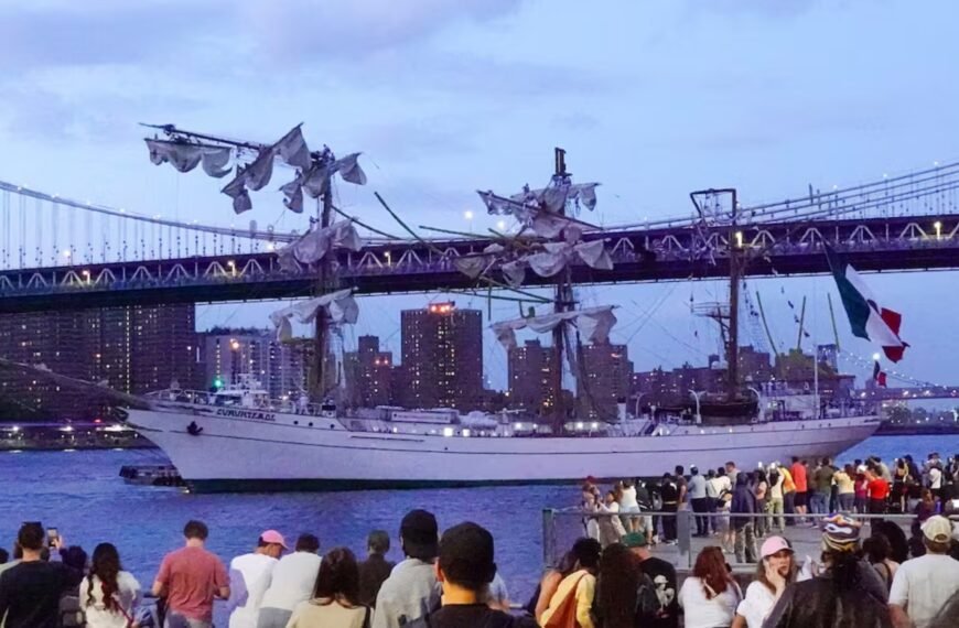 Choque del buque escuela Cuauhtémoc en…