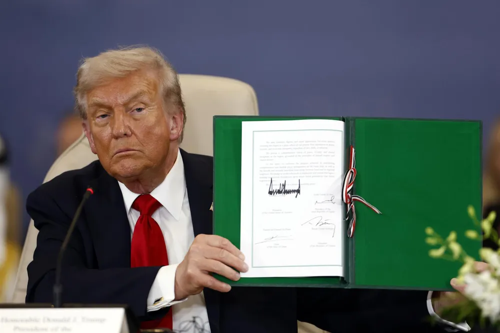 Firma del acuerdo de paz en Gaza: Trump y líderes árabes sellan el fin de la guerra